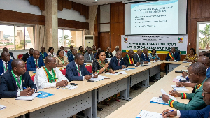 Responsables municipaux camerounais réunis pendant une session de formation