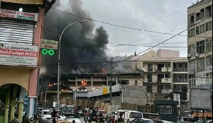 Incendie Marche Central Yaounde
