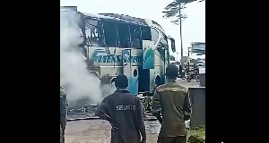 Incendie Bus Compagnie Finexs Voyage