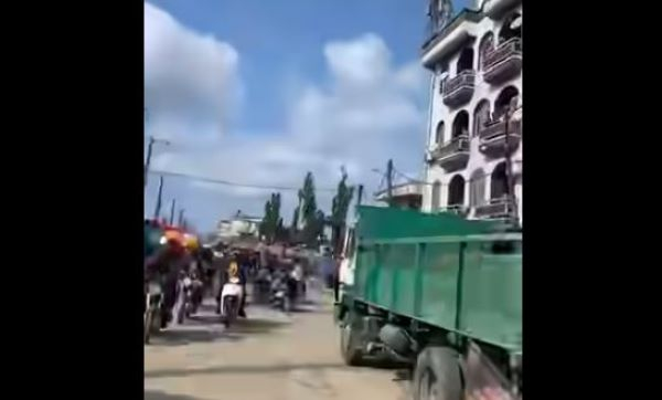 Manifestation à Douala