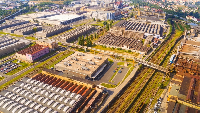 Légende de l'image  Vue d'une zone industrielle de la MAGZI au Cameroun, où de nouveaux investisseme