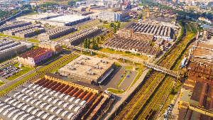 Légende de l'image  Vue d'une zone industrielle de la MAGZI au Cameroun, où de nouveaux investisseme