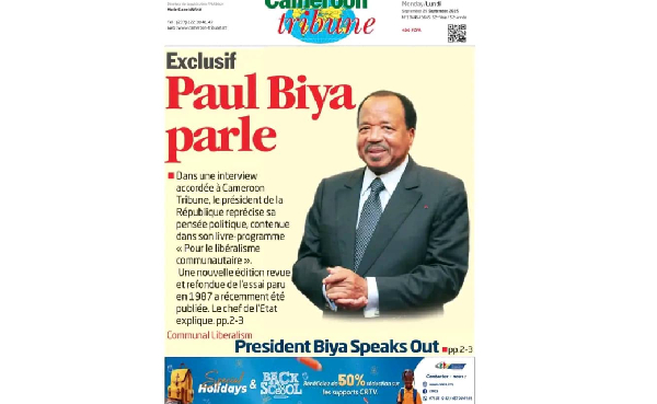 Vraie fausse interview de Biya dans Cameroon Tribune