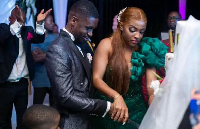 Ivana Essomba et Bruno Bidjang lors de leur mariage