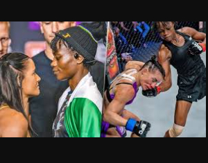 La caporale nigériane qui écrit l'histoire du MMA en Afrique