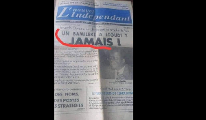 La une d'un journal qui pose le problème