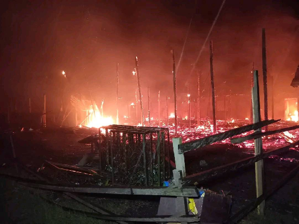 Violent incendie à Souza, les dégâts et pertes sont lourds