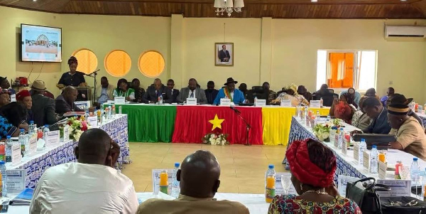Conseillers municipaux réunis pendant une session de la Communauté urbaine de Bafoussam