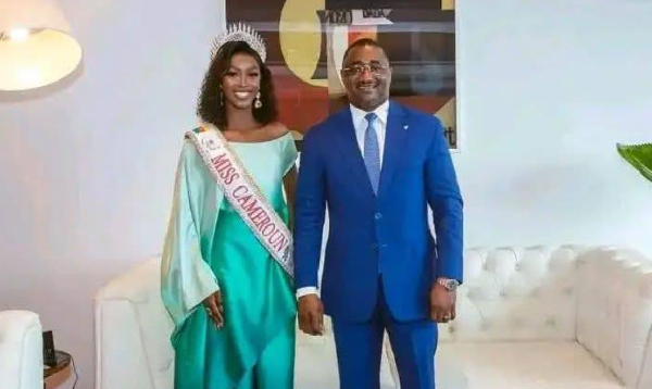 Josiane Golonga et le Directeur Général de la BGFI Bank, Abakal Mahamat