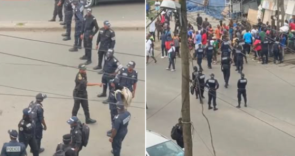 Des policiers déployés à Douala