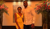 Francis N'gannou et la fille du DCC Adjoint, Oswald Baboke