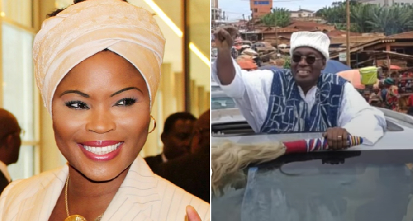 Calixthe Beyala et Issa Tchiroma Bakary