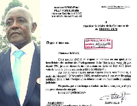 Lettre de Kana Paul au maire de Nkong-Zem