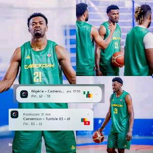 Yves Missi sous le maillot du Cameroun lors de la fenêtre qualificative disputée à Radès