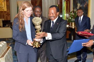 Samantha Power, ambassadrice des USA à l’ONU reçue en audience par Paul Biya