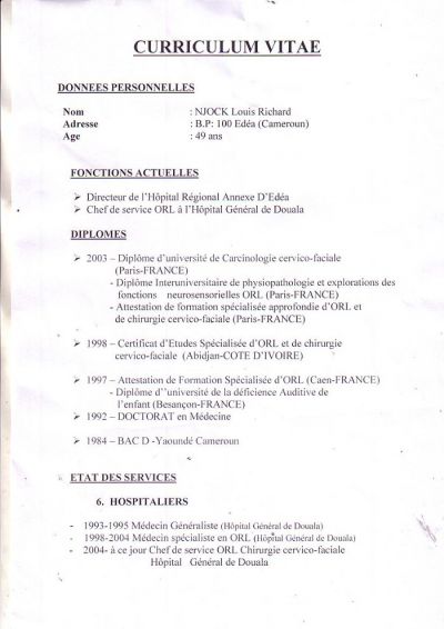 Voici le CV du nouveau DG de l’hôpital Laquintinie de Douala