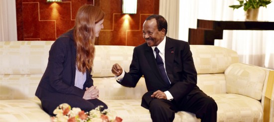 Samantha Power, ambassadrice des USA à l’ONU reçue en audience par Paul Biya