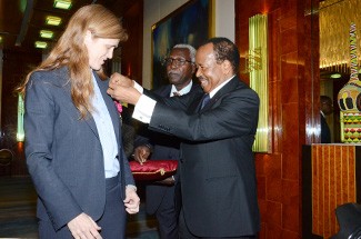 Samantha Power, ambassadrice des USA à l’ONU reçue en audience par Paul Biya